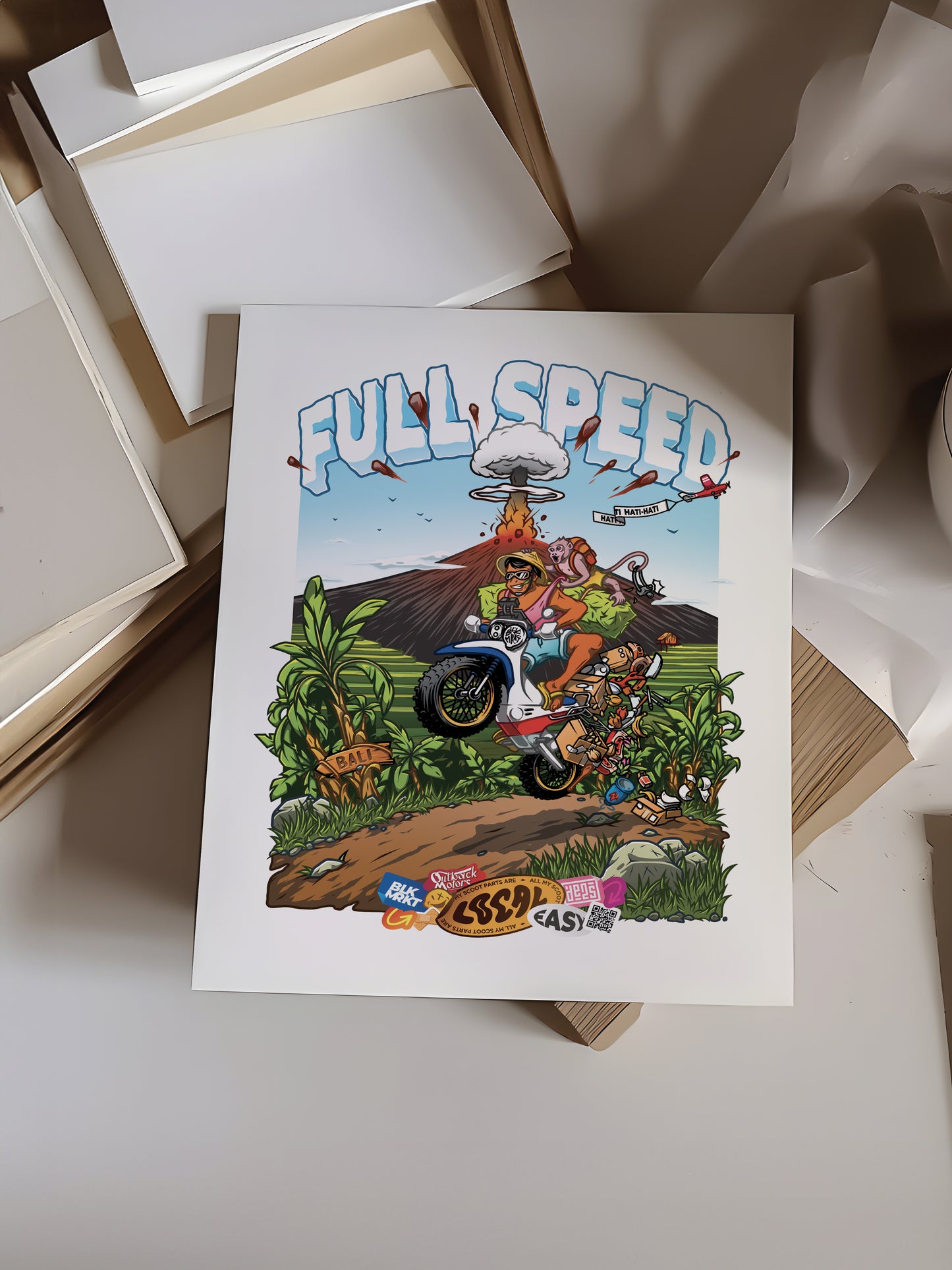 Illustration "FULL SPEED" Indonésie