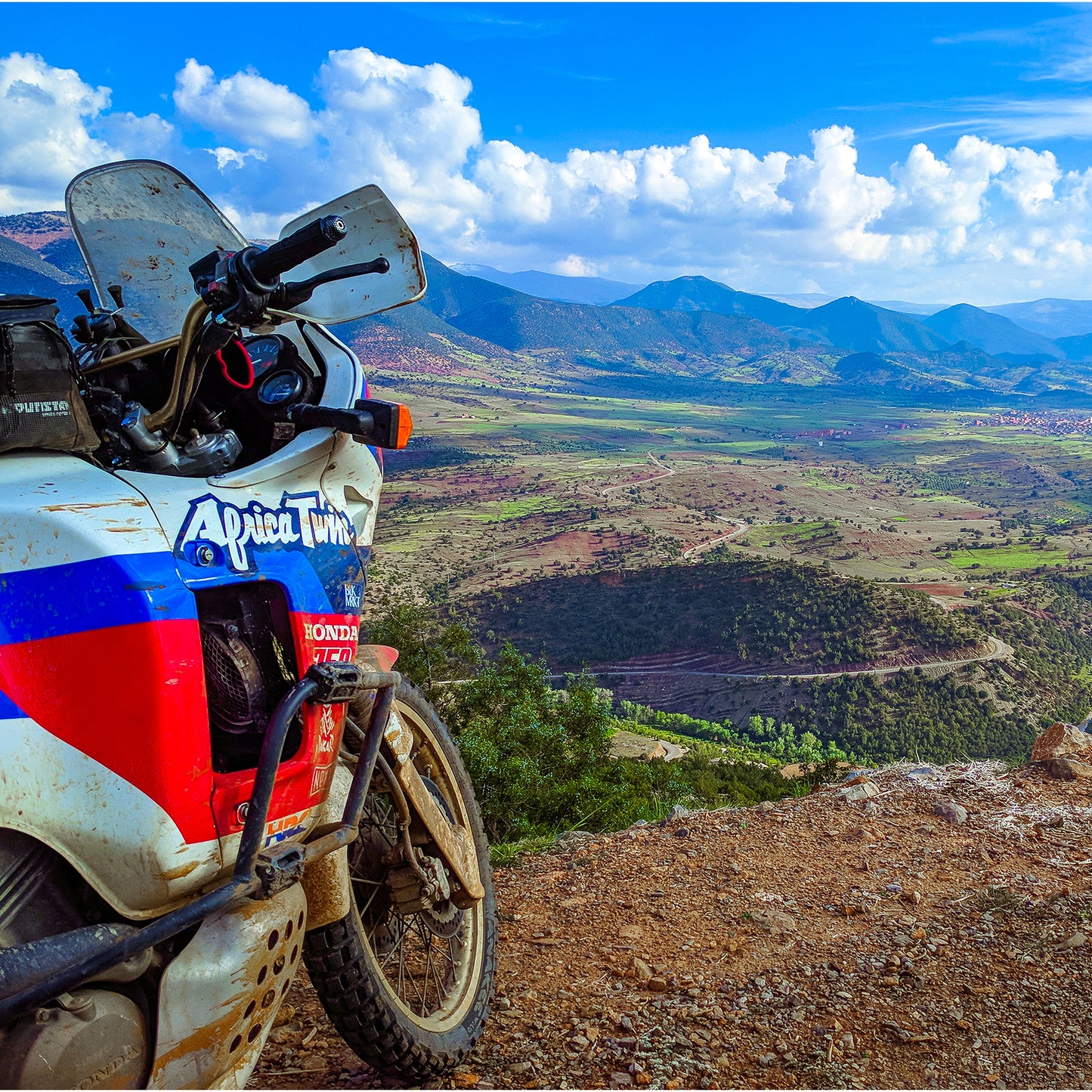 Poster Maroc: Africa Twin verdure