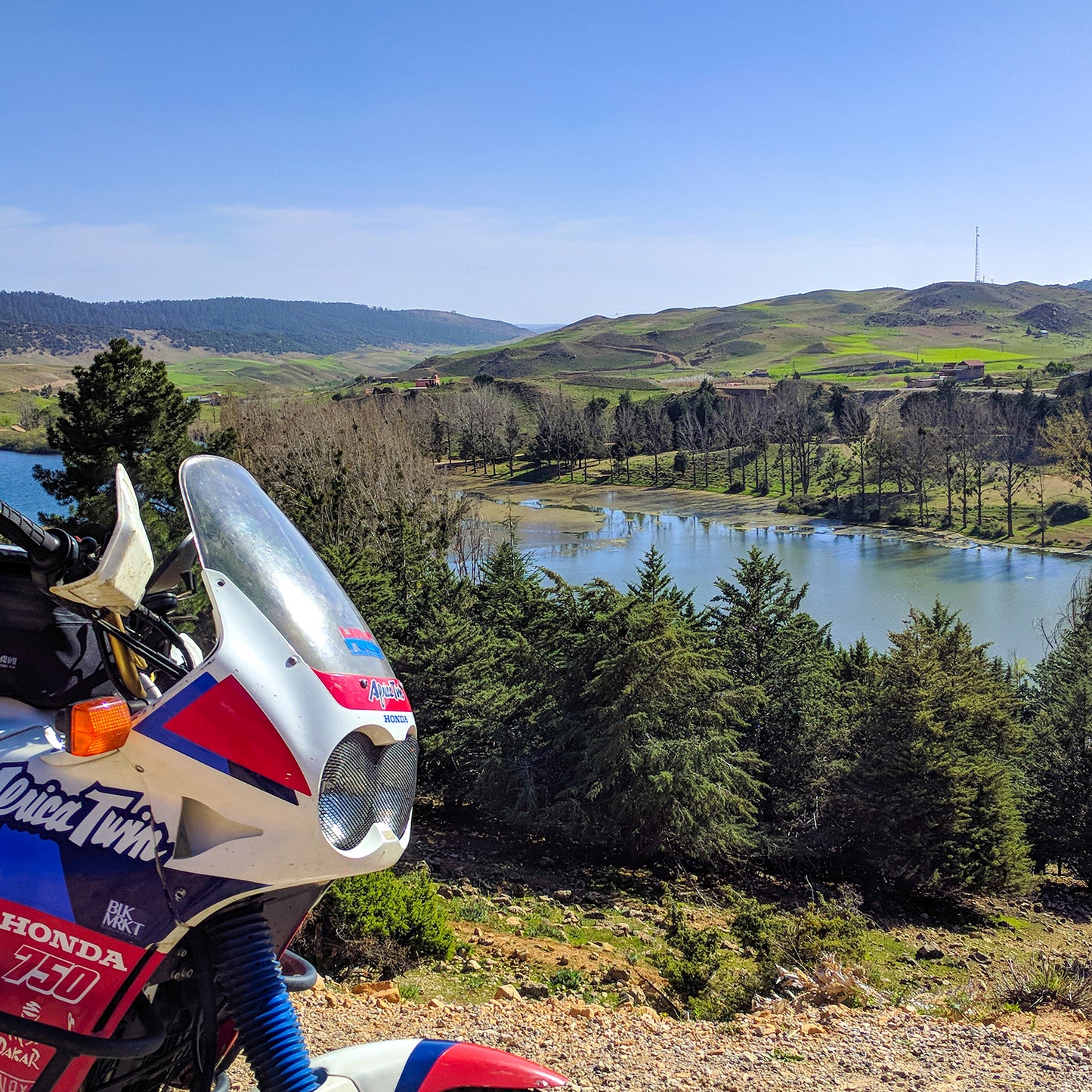 Poster Maroc: Africa Twin lac de OuiOuane