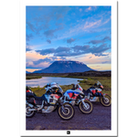 Poster Islande: 3 Africa Twin mont Herdubreid