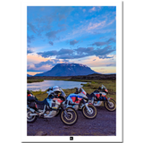 Poster Islande: 3 Africa Twin mont Herdubreid