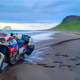 Poster Islande: Africa Twin plage