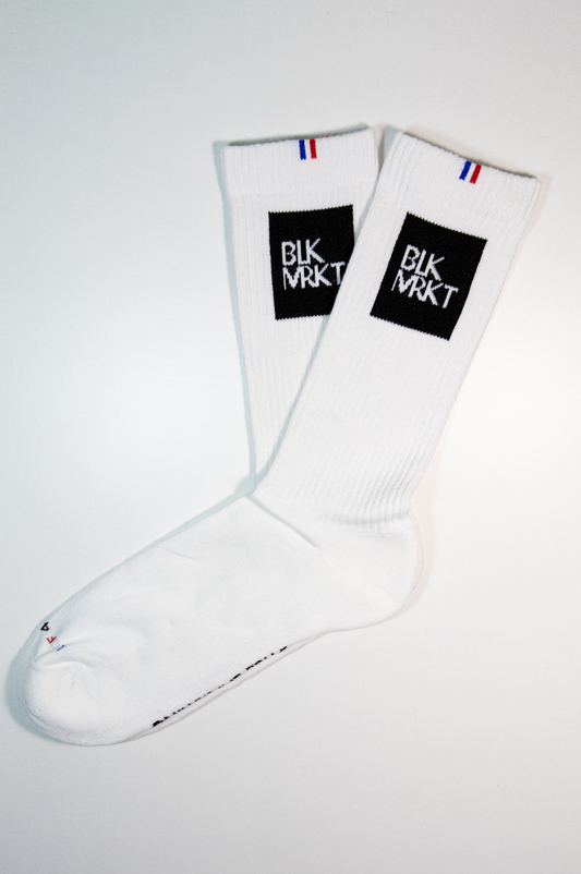 Chaussettes blanches BLKMRKT "STILL EXPLORING"