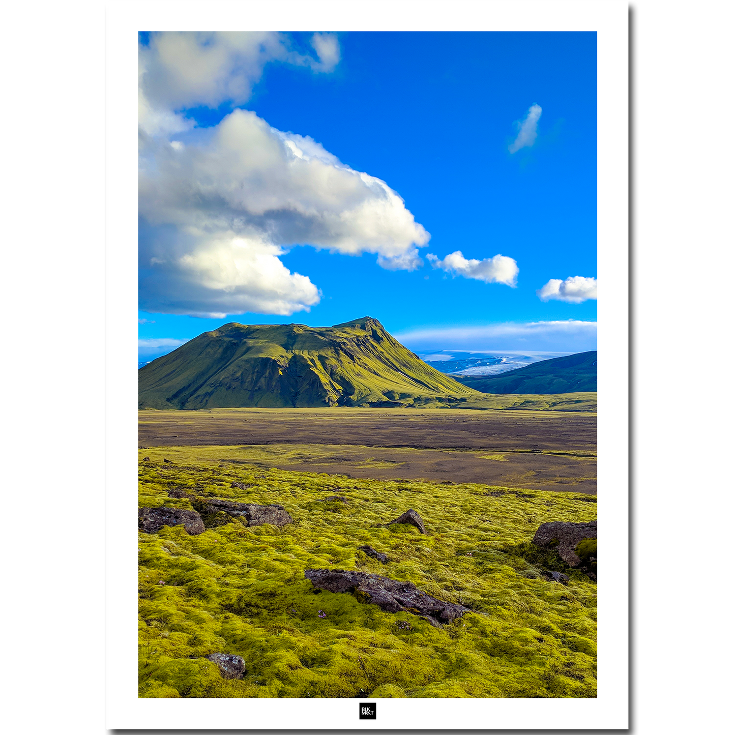 Poster Islande: Volcan Vert