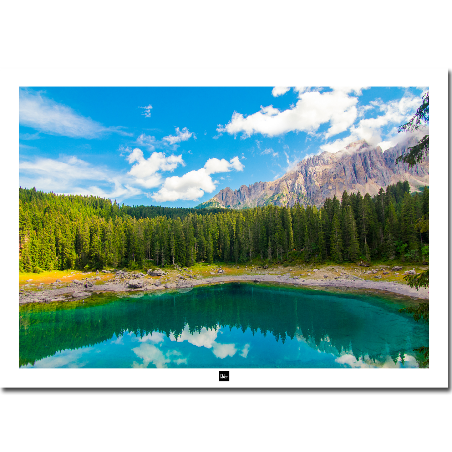 Poster Italie: lac de Karersee (Carezza)